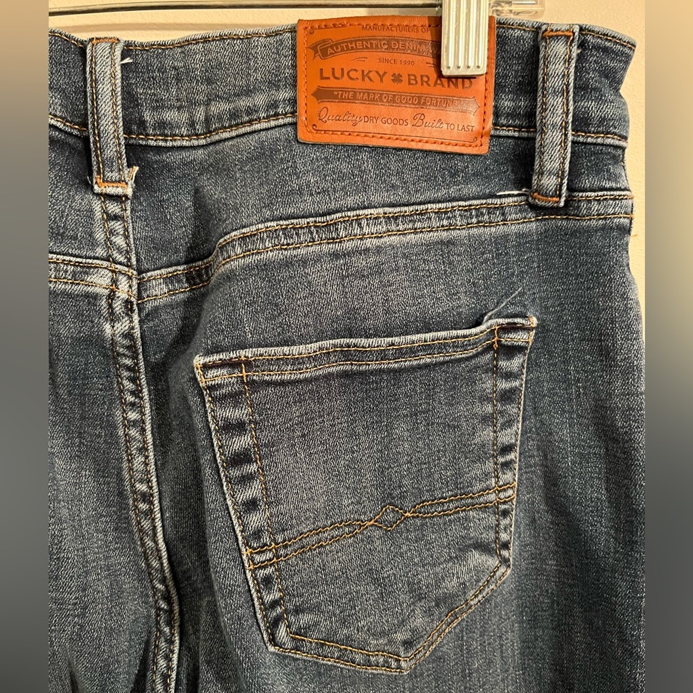Lucky Brand Men's Dark Blue Slim Straight Jeans